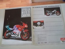 advertising Pubblicità 1989 MOTO APRILIA AF1 AF-1 125 REPLICA