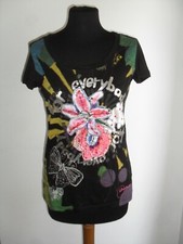 SIMPATICA E COLORATA MAGLIETTA T-shirt DESIGUAL  Tg. S  USATA POCHISSIMO