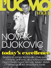 Novak Djokovic L'UOMO VOGUE Magazine July 2011 Beyonce XAVIER DOLAN Chris Evans