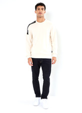 EMPORIO ARMANI EA7 6DPM11 PJOGZ SWEATSHIRT FELPA UOMO ZIP COTONE 1713 BEIGE