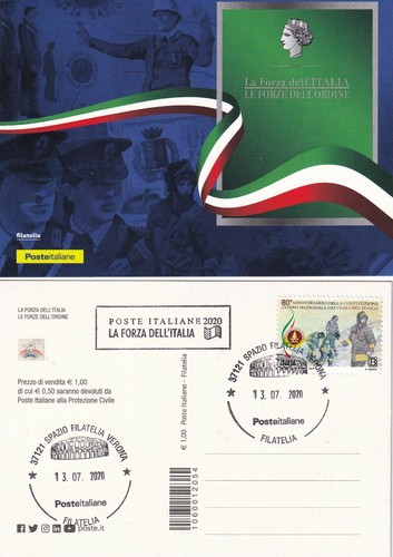 Forze dell ordine cartolina - le,