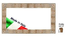Cornice in legno argento con