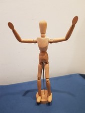 Manichino In Legno Articolato Modello Da Disegno 32cm Vintage