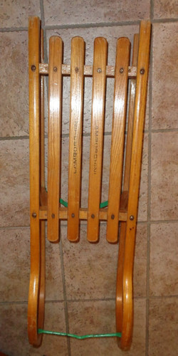 Slitta legno lamborghini - slitta,