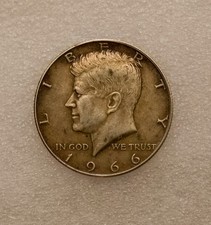 Half dollar 1966 jfk - half,