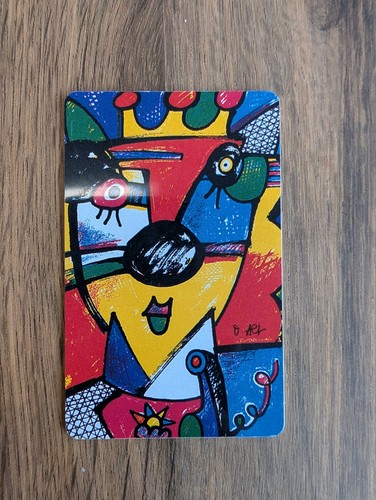 Vintage german phone card - card, leo