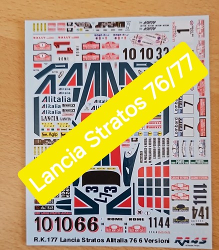 Lancia stratos rally - 1/43,
