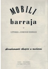 PUBBLICITA' VINTAGE 1949 : MOBILI BARRAJA DI VITTORIO E EDMONDO BARRAJA-PALERMO
