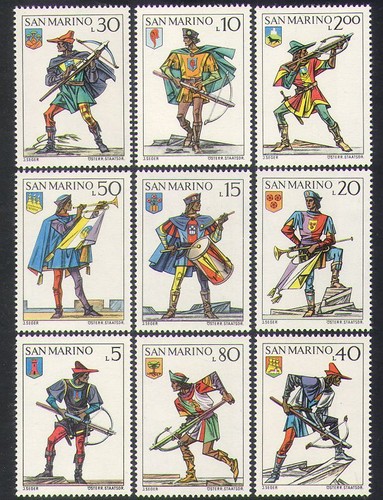 San marino 1973 set - marino, 9v