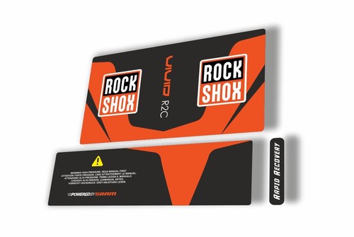 Adesivo decalcomania rock shox - rock,