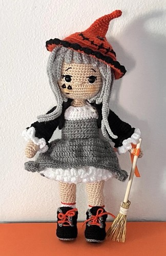 Halloween strega uncinetto - halloween,, strega,