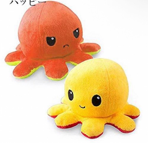 Peluche polpo reversibile - peluche,