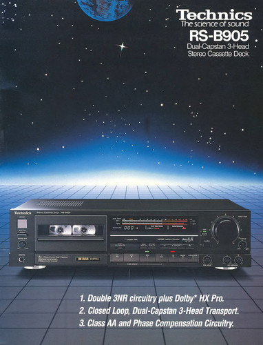 Technics b905 cassette deck - technics, rs