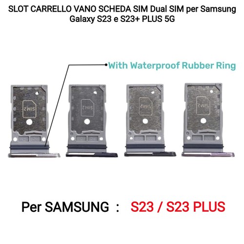 Slot carrello vano scheda sim - vano,