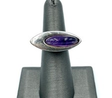 Anello modernariato ametista - anello,
