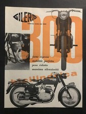 BROCHURE GILERA BICILINDRICA B300 #320 moto 1954