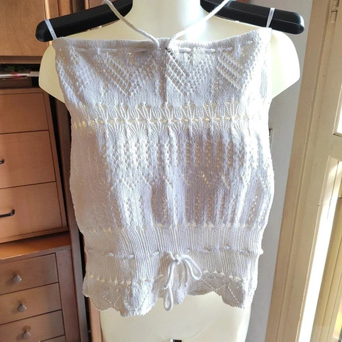 Top crochet uncinetto - , spalle