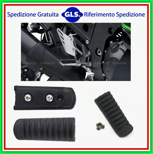 Coppia pedane gomma anteriore - pedane,