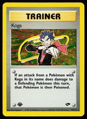 Carta pokemon koga 132 - carta, 1°