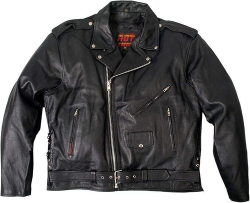 Giacca moto classica nera hot - moto,