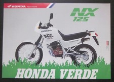 Honda NX 125 depliant originale italiano sales brochure prospekt dati tecnici
