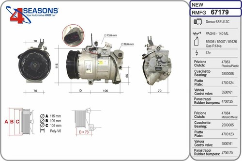 Ahe 67179 compressore - 67179,