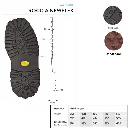 Suola carrarmato gomma - , vibram