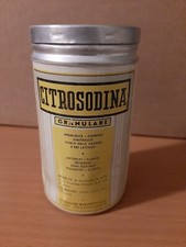 Contenitore/Barattolo alluminio pubblicitario CITROSODINA LABORATORI MAESTRETTI