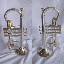 COMET tromba cornetta flicornino in MIib argentato silver per banda e orchestra