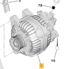 Alternatore 5702k9 peugeot 308 - alternatore,