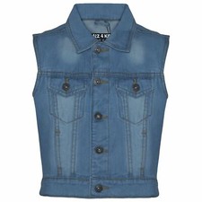 Giubbotto jeans sbiadito blu