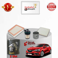 KIT TAGLIANDO 4 FILTRI E OLIO RENAULT MEGANE IV 1.5 DCI 81KW 110CV DAL 2015 ->