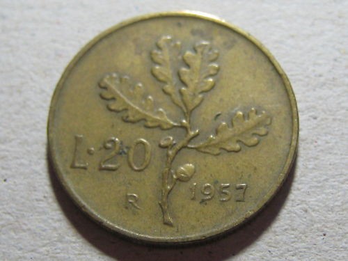 Repubblica italiana lire - repubblica, 20