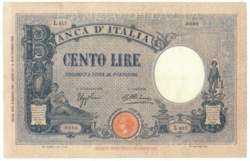 100 lire barbetti - barbetti, grande