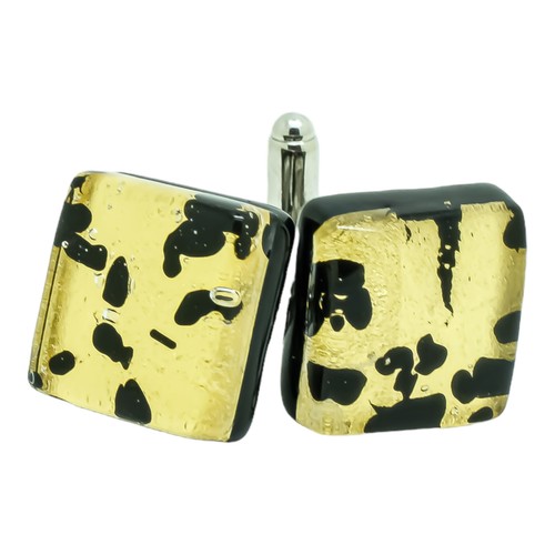 Gemelli vetro murano oro - gemelli, in