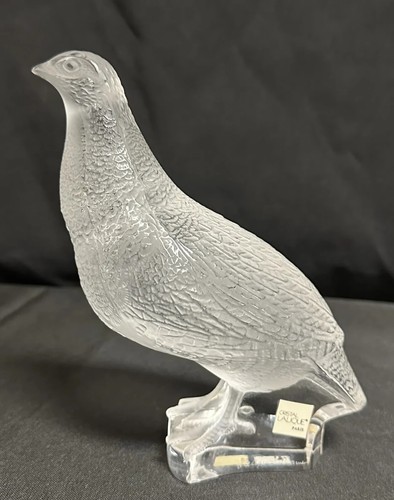 Lalique crystal partridge - lalique,