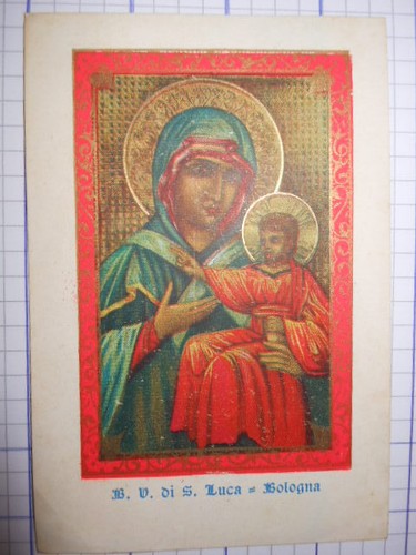 Santino holy card - card, b.