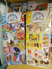 Sammontana Gelati 2024 Tab 1 -2  Targa Tabella Listino Pubblicitaria Super Mario