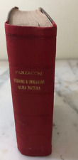Raro antico libro Le poesie Alma Natura di Enrico Panzacchi 1893 Due tomi uniti