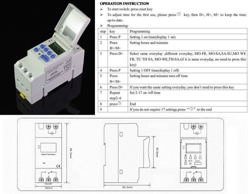 Timer interruttore digitale - timer,