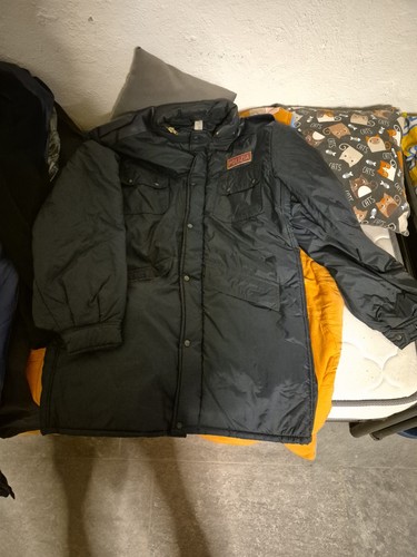Giacca vento blu polizia - a,
