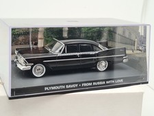 JAMES BOND 007 #123 PLYMOUTH SAVOY - FROM RUSSIA WITH LOVE - 1/43 BOITE VITRINE