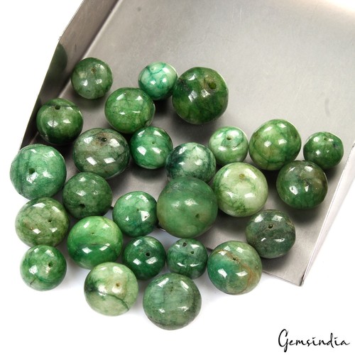 Cabochon tondo smeraldo verde