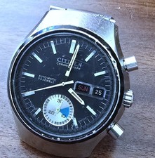 Raro Cronografo Citizen automatic flyback Ref.  4-900014 TA Chronograph Vintage