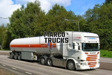 LKW Foto Scania Streamline R 580 Tankwagen Auflieger Norwegen weiß TANKO #i7ns