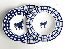 servizio piatti da 4 Genevieve Lethu a tema asini, collezione 2011 (12 pezzi)