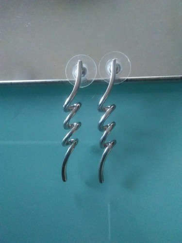 Orecchini spirale color - a,