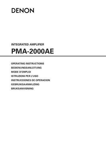 Denon pma 2000ae amplificatore - pma-2000ae,