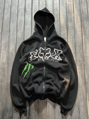 Felpa con cappuccio zip - , y2k