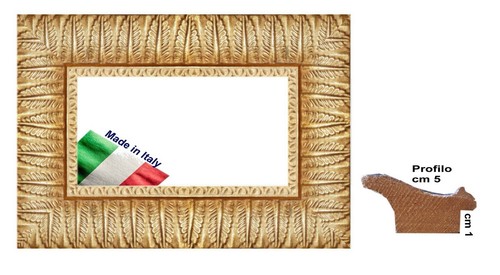 Cornice legno oro - legno,